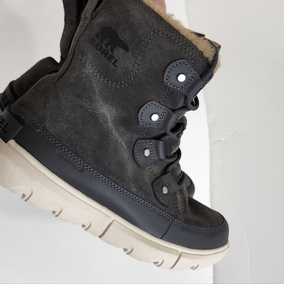 Sorel waterproof explorer 2 joan boot womens size 7 grill/fawn color - Picture 8 of 16